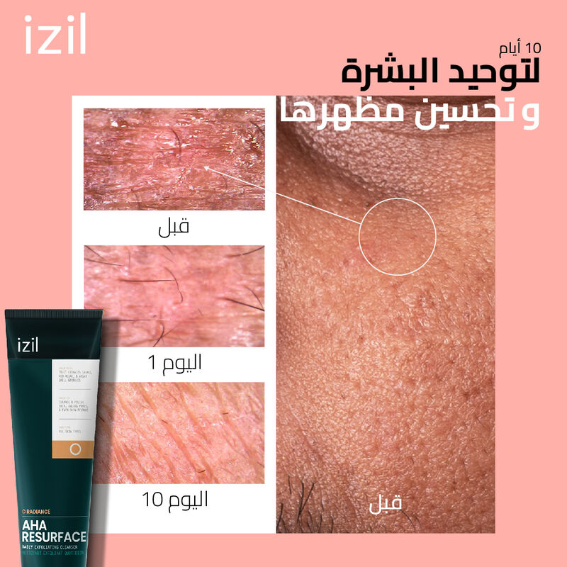 عرض ثنائي منظف ومقشر يومي للتجديد بأحماض ألفا هيدروكسي image number null